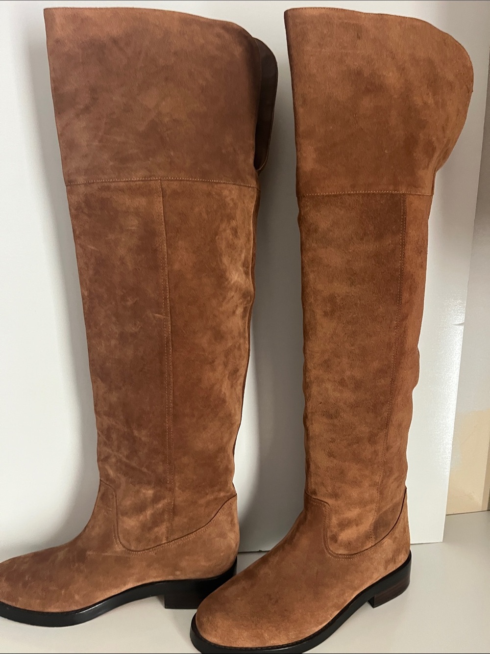 J. Crew Chestnut Suede Over-the-Knee Boots Size 8.5